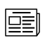 News Icon black News
